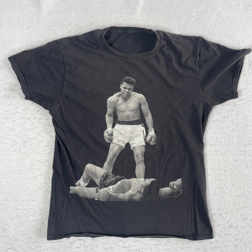 Muhammad Ali Graphic T-Shirt Mens Medium Black Boxing Graphic Tee